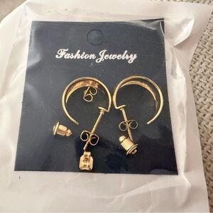 NWT Gold Hoop Earrings